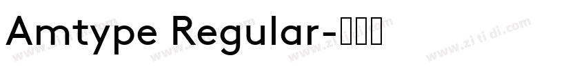 Amtype Regular字体转换